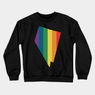 Nevada State Rainbow Crewneck Sweatshirt